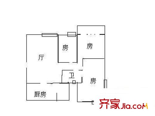 太平廣場(chǎng)花園 3室 戶型圖