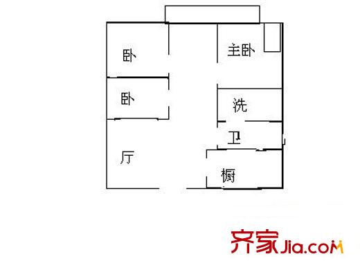 濱江花園 4室 戶型圖