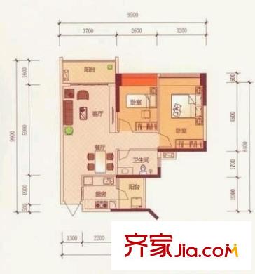 長安新世紀(jì)宜居 3室 戶型圖