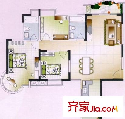 長安新世紀(jì)宜居 3室 戶型圖