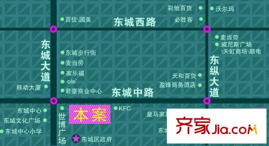 香繽時(shí)代園交通圖