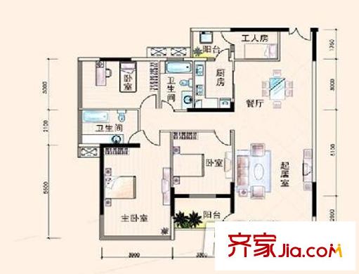 中惠新城 戶型圖