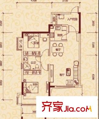長安花園 戶型圖1