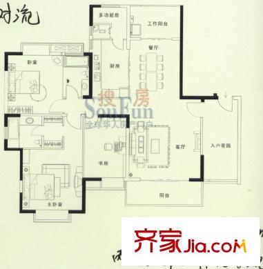 海岸國(guó)際  3室戶型圖