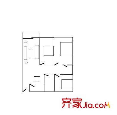 三正半山豪苑住宅戶型圖三正半山豪苑公寓戶型圖 3室2廳2衛(wèi)1廚