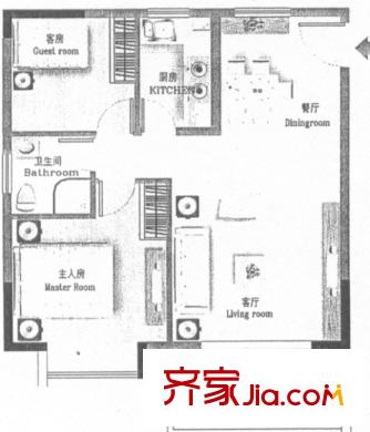 麗景花園三期    戶型圖