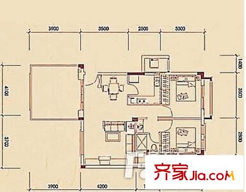 常平萬科城 戶型圖