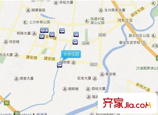 長安花園交通圖 