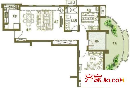 萬科城市高爾夫花園 戶型圖