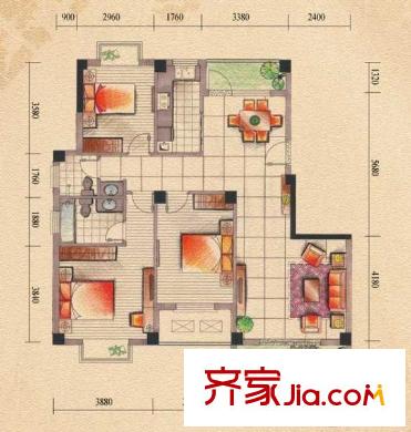 中惠新城 戶型圖