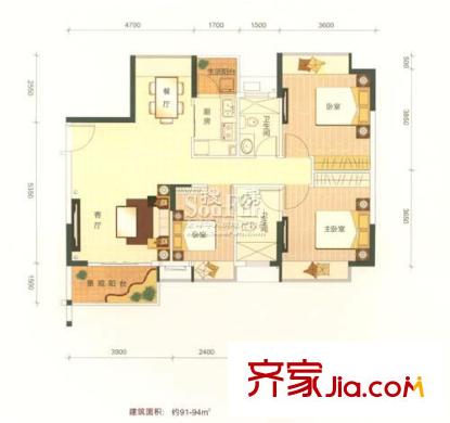 長安花園     戶型圖