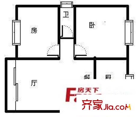 東泰花園康怡居 2室 戶(hù)型圖