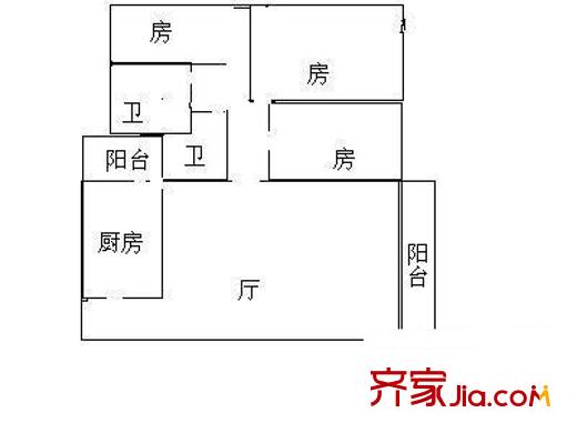 海岸國(guó)際 3室戶型圖