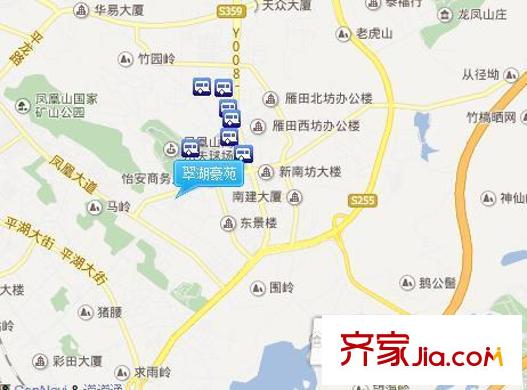 翠湖豪苑交通圖  