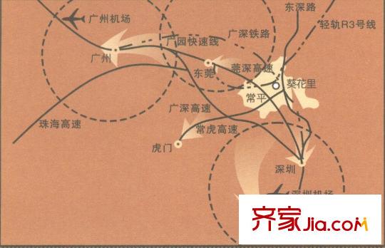 葵花里交通圖