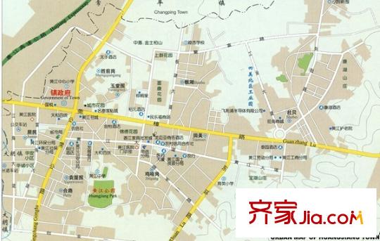 黃江政府宿舍交通圖地圖
