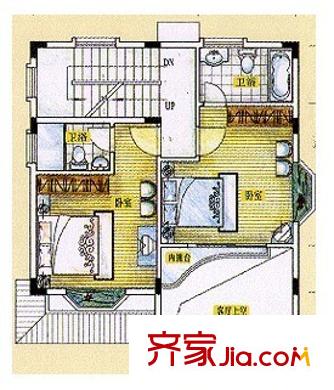 三正半山豪苑住宅戶型圖三正半山豪苑公寓戶型圖 2室2廳