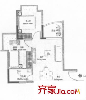麗景花園三期    戶型圖