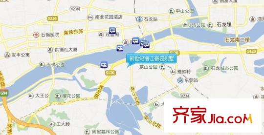 新世紀麗江豪園別墅交通圖 