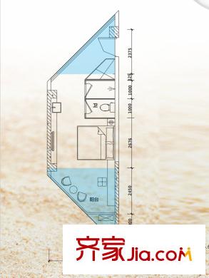 東能銀灘海潮居 1室1衛(wèi)