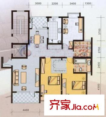 沙田鎮(zhèn)私人住宅 3室 戶型圖
