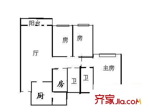 沙田鎮(zhèn)私人住宅 4室 戶型圖
