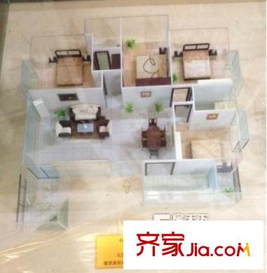 水岸新居戶型圖4 4室2廳2衛(wèi)1廚