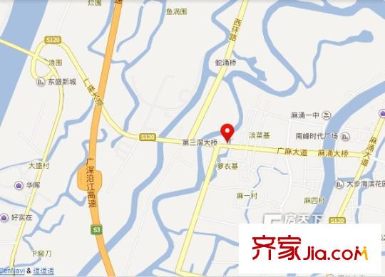 富江花園交通圖 