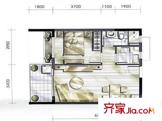  虎門國(guó)際購(gòu)物中心 戶型圖