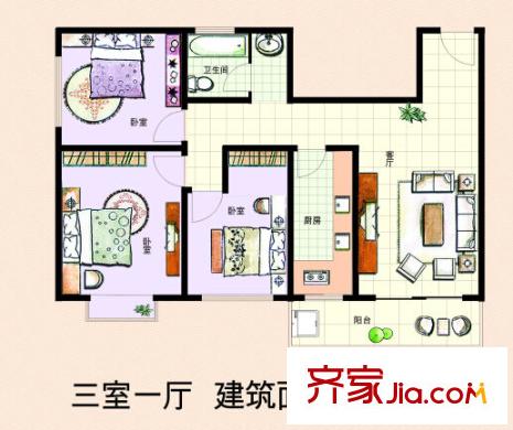福興樓3室1廳1衛(wèi)
