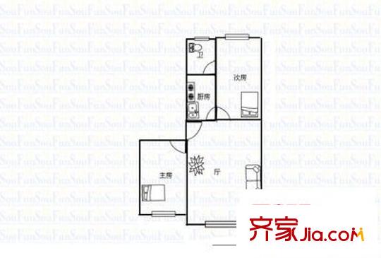 高華樓 2室 戶型圖