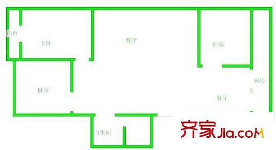 供銷社宿舍（大朗） 3室 戶型圖