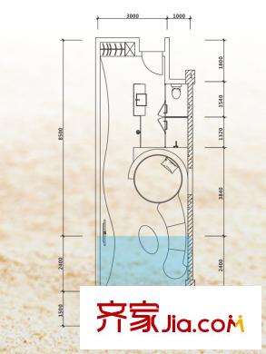 東能銀灘海韻居 1室1衛(wèi)