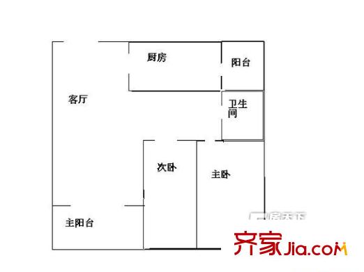 長(zhǎng)安逸和國(guó)際公館戶型圖戶型圖 2室1廳 2室1廳1衛(wèi)1廚