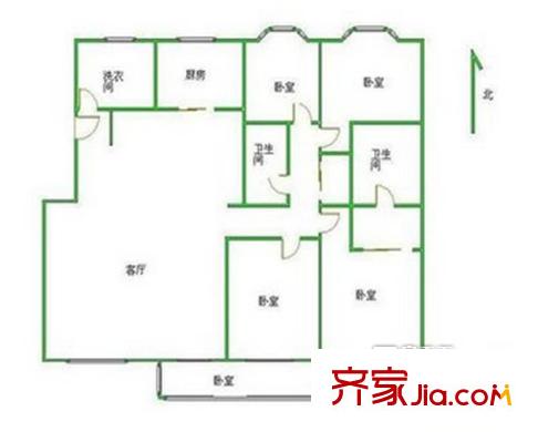 春暉園 4室 戶型圖