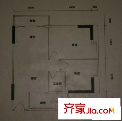嘉寶樓 2室 戶型圖
