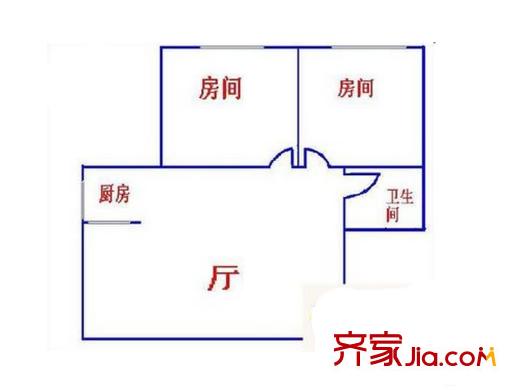 富嘉名座 2室 戶型圖