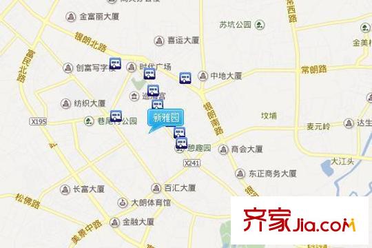 新雅園交通圖 