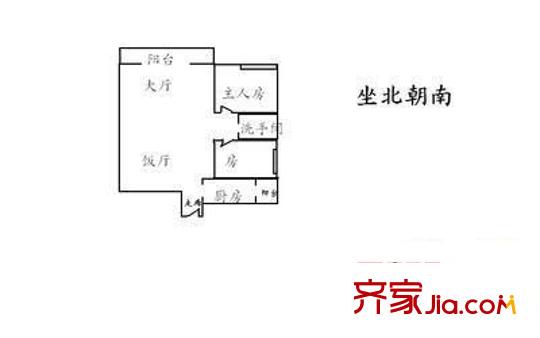 太和城市花園 2室 戶型圖