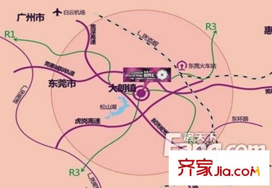 富盈世界匯住宅交通圖 