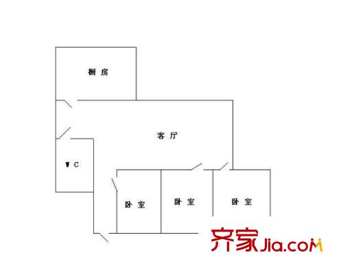 富怡物業(yè) 3室 戶型圖