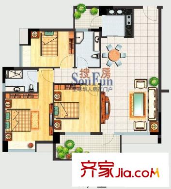 富怡物業(yè) 3室 戶型圖