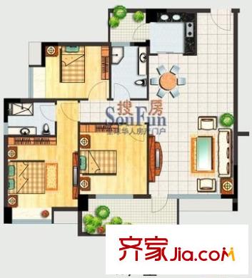 塹頭住宅戶型圖塹頭民宅 3室 戶型圖 2室2廳2衛(wèi)1廚