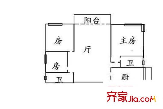 鳳凰城 3室 戶型圖