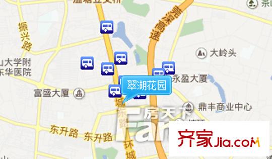 翠湖花園交通圖 