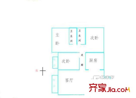 翠湖花園 3室戶型圖