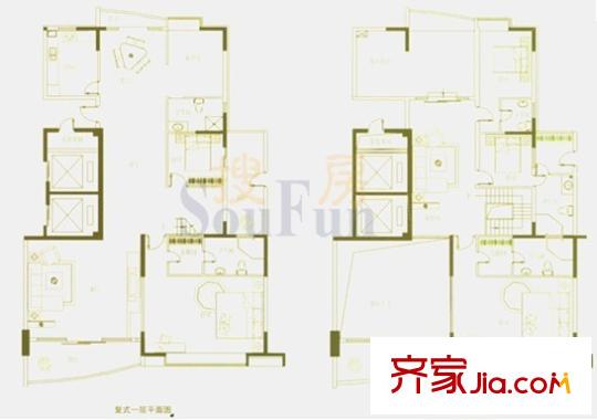 龍景花園戶型圖6房 6室2廳2衛(wèi)1廚