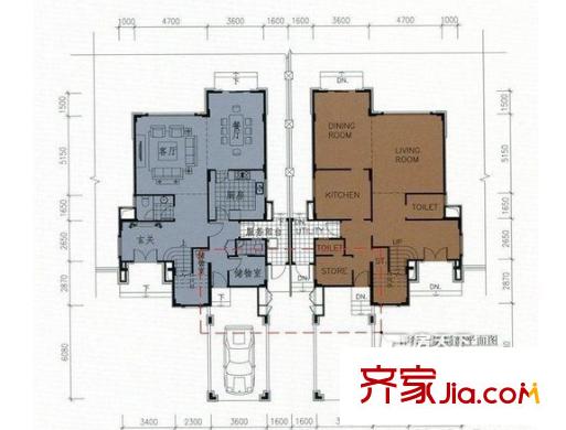 海逸豪庭三期 4室 戶型圖