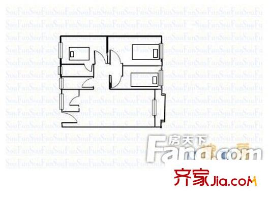 維多利亞花園 3室戶型圖