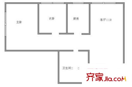 海楊城二期 3室 戶型圖